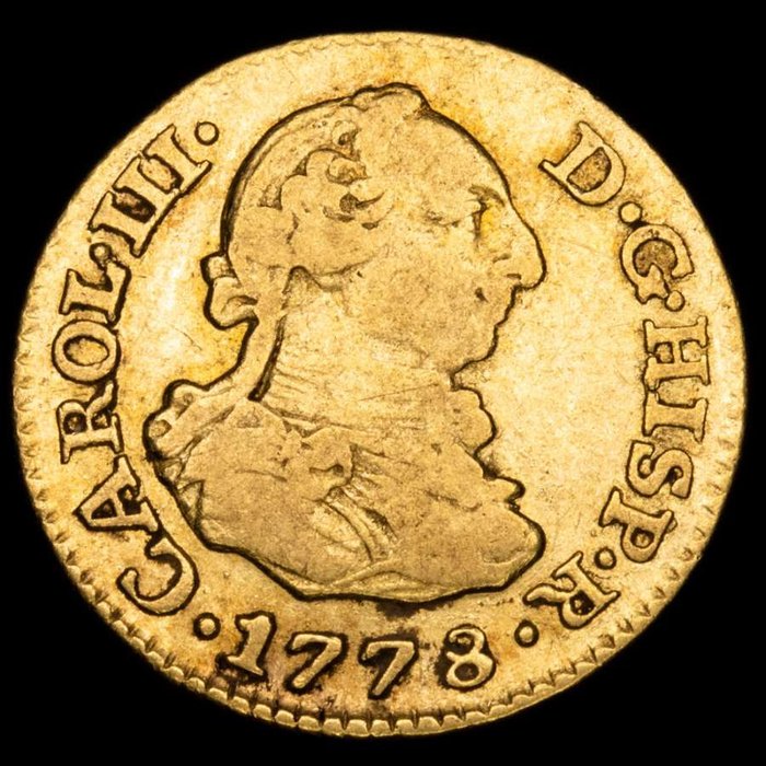 Spain. Carlos III (1759-1788). Medio Escudo - 1778. Madrid. Ensayador P.J.