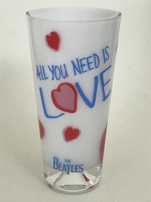 The Beatles - All You Need Is Love - Glass Vase - Nybro Crystal Sweden - Articolo memorabilia merce ufficiale - 2005/2005