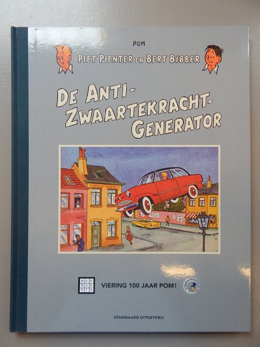 Piet Pienter en Bert Bibber – Jubileum uitgaven 100 jaar Pom – De anti-zwaartekracht generator – Luxe, grootformaat album – Oplage: 50 ex. – Hardcover – (2019)