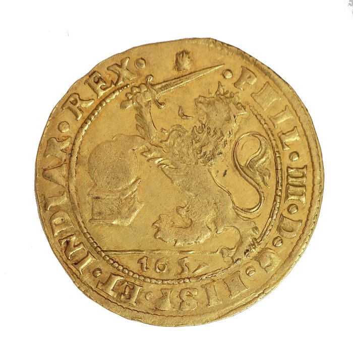Spanisch-Niederlande, Brabant, Antwerpen. Philip IV (1621-1665). Gouden Leeuw 1657