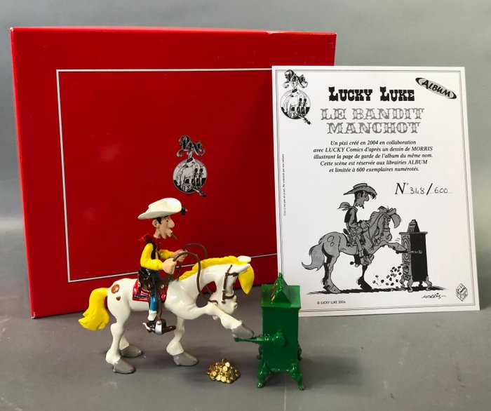 Lucky Luke - Pixi 5463 - Lucky Luke, Jolly Jumper et le bandit manchot -  exclusivité pour la Librairie Album - (2004)
