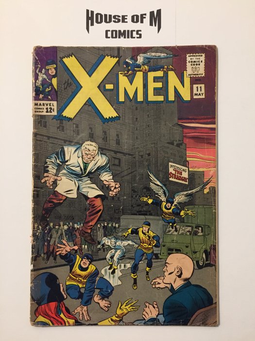 Uncanny X-Men # 11 1st appearance of the Stranger. Early appearance Scarlet Witch and Quicksilver - The Triumph of Magneto! Lower to Mid Grade - Geniet - Eerste druk - (1965)