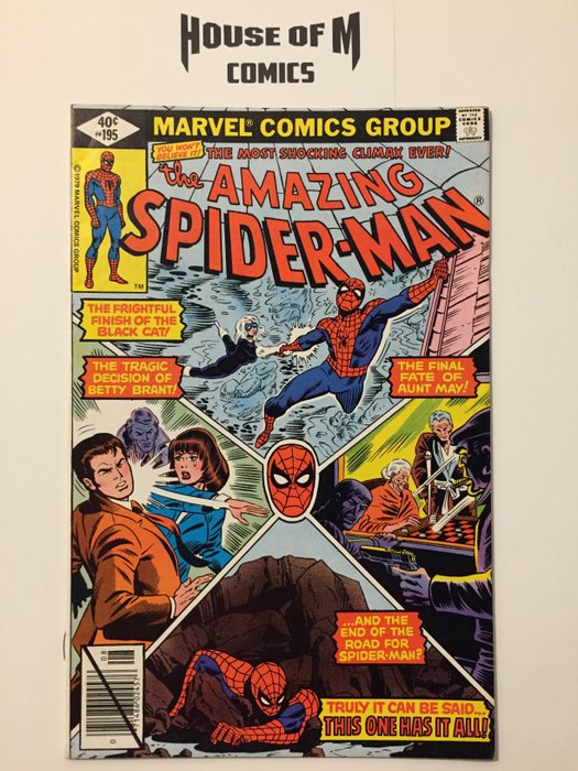 Amazing Spider-Man # 195 2nd appearance Black Cat with brief Origin - High Grade - Geheftet - Erstausgabe - (1979)