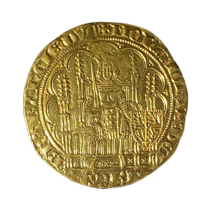 Niederlande, Herzogtum Brabant. Ecu d'or à la chaise n.d. (ca. 1338)