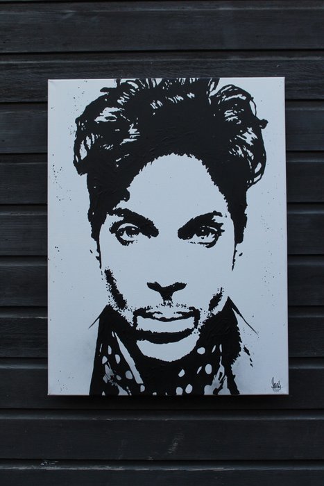 Prince, Prince & Related, Handpainted, acrylpaint on wooden canvas Vincent Mink - Artwork/ Painting - 2022/2022