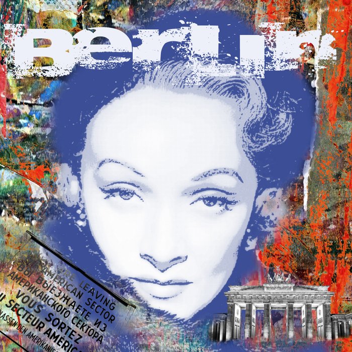Marlene Dietrich - -Giclee Artwork - By artist Luc Best - Artwork/ Painting - Reissue - 2021/2021
