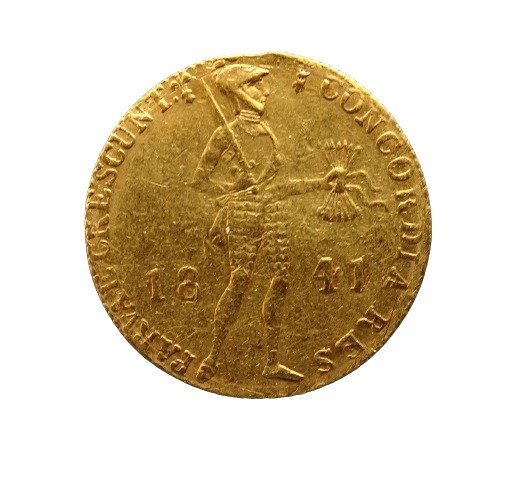 Niederlande. Willem II (1840-1849). Gouden Enkele Dukaat 1841