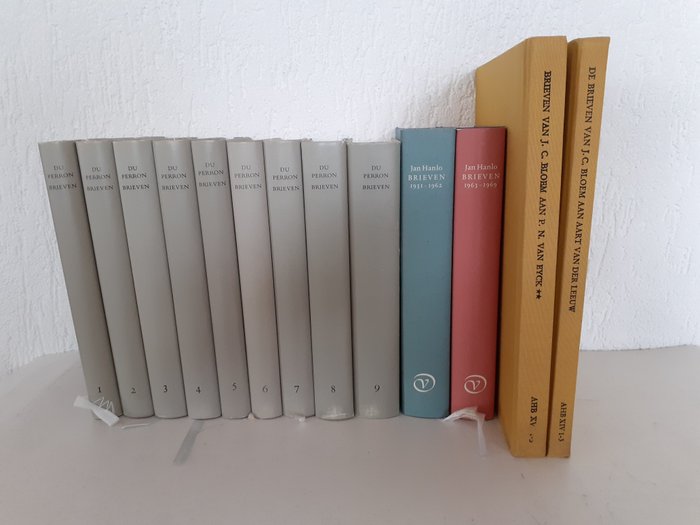 E. du Perron, Jan Hanlo, J. Bloem - Lot met 3 uitgaven verzamelde brieven - 1980/1989