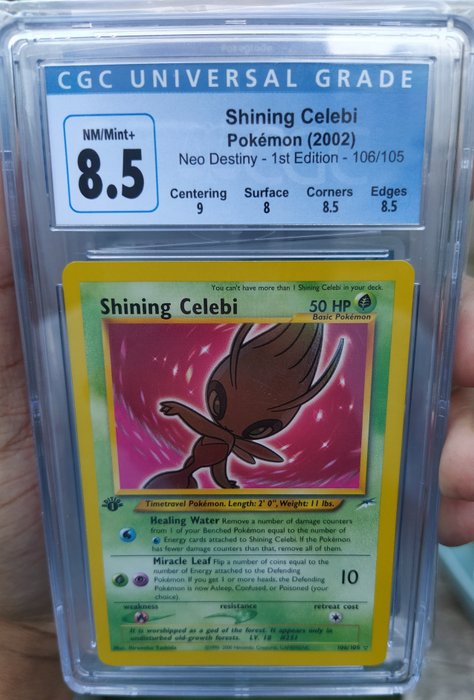 Gamefreak - Pokémon - Graded Card Shining Celebi first edition CGC 8,5