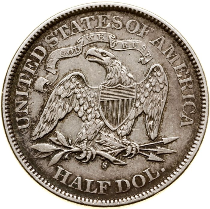 Verenigde Staten. Half Dollar 1875-S (San Francisco) Seated Liberty