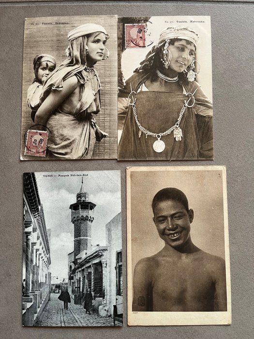 Tunisia - City & Landscape, Ethnology (Ethnic / Ethnographic Postcards), North Africa - Postcards (Set of 104) - 1900-1930