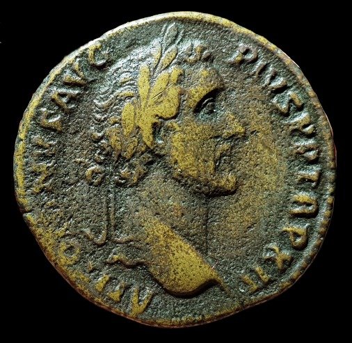 Roman Empire. Antoninus Pius (AD 138-161). Æ Sestertius,  Rome, AD 148-149 - Aequitas
