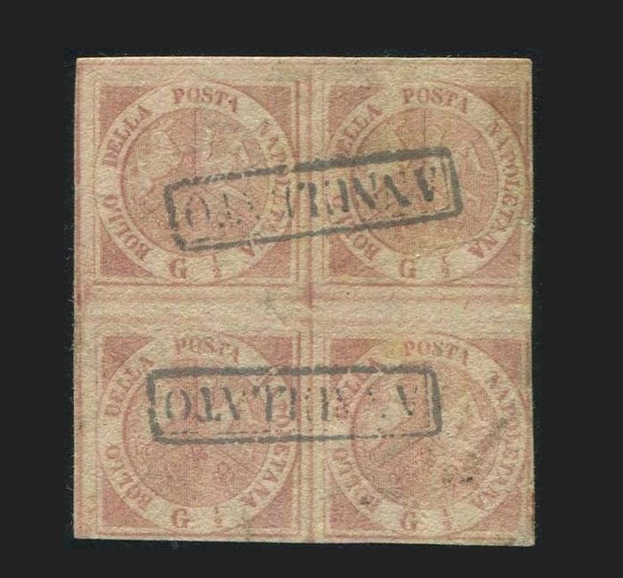 Anciens états italiens - Naples 1858/1858 - Sassone 60000++ EUR - Sassone