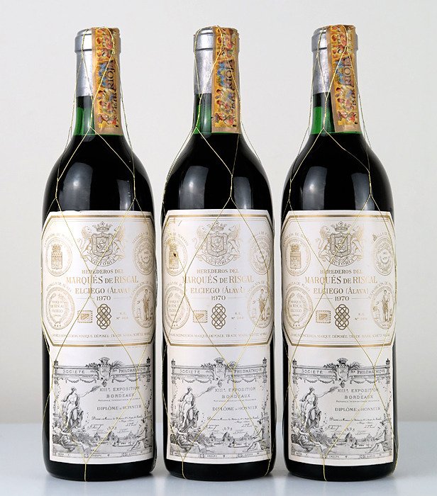1970 Marques de Riscal - Rioja Reserva - 3 Bottiglie (0,75 L)