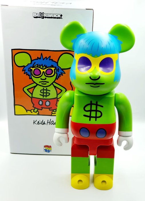 Keith Haring x Medicom Toy - Be@rbrick Keith Haring Andy Mouse 400%  Berbrick 2022