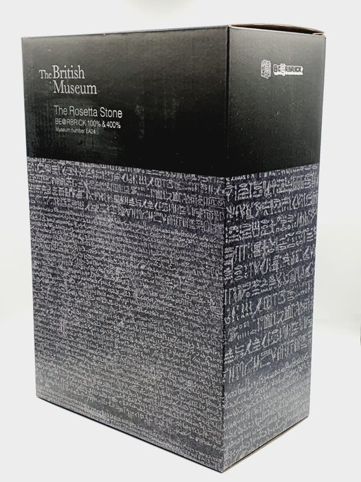 Image 3 of Medicom Toy - Bearbrick 400% + 100% - The British Museum (Rosetta Stone)