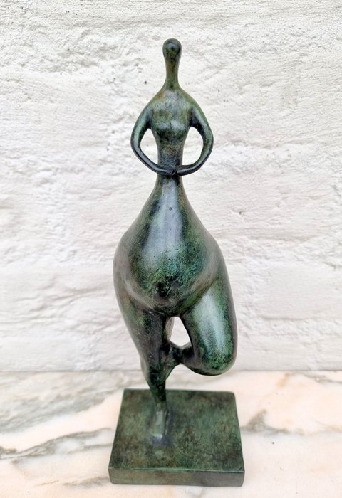 Statuette - An abstract Ballerina - Bronze