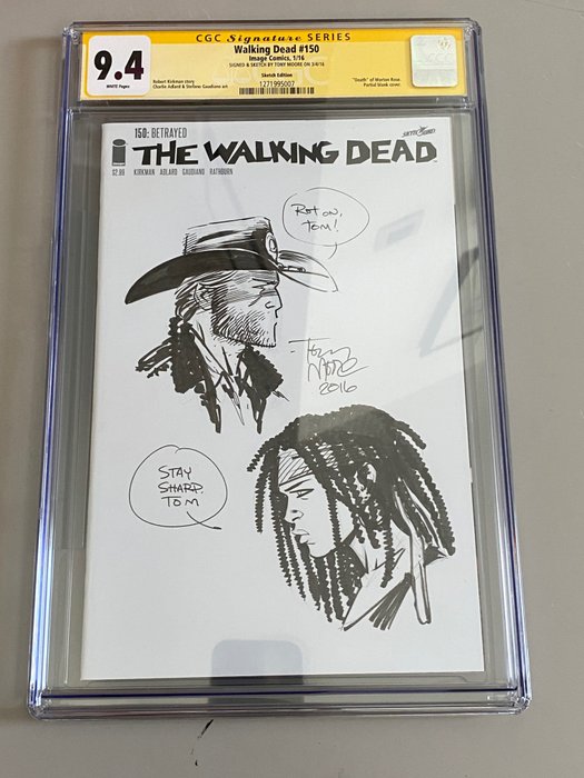 The Walking Dead 150 - Unieke CGC signatures series graded comic - blank variant - (2016)