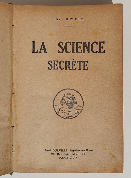 Henri Durville - La Science secrète - 1923