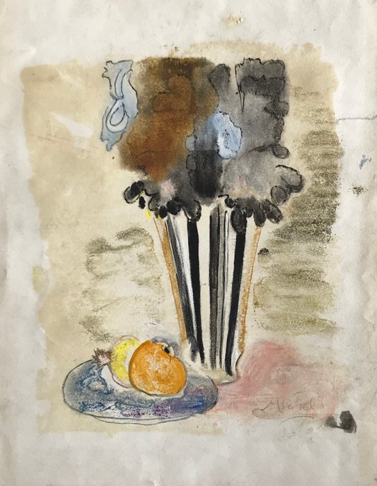 Preview of the first image of Janie Michels (1920-2009) - Nature morte aux fruits.