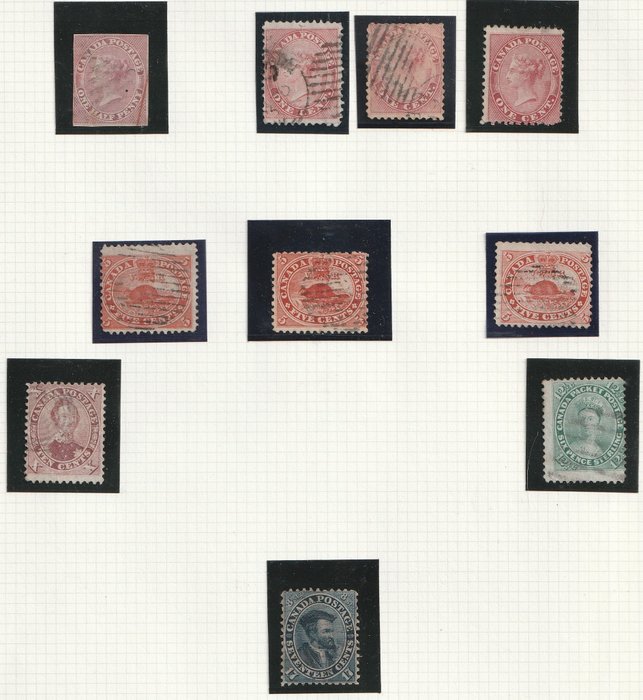 Canada 1852/1960 - Elaborate collection on blank pages