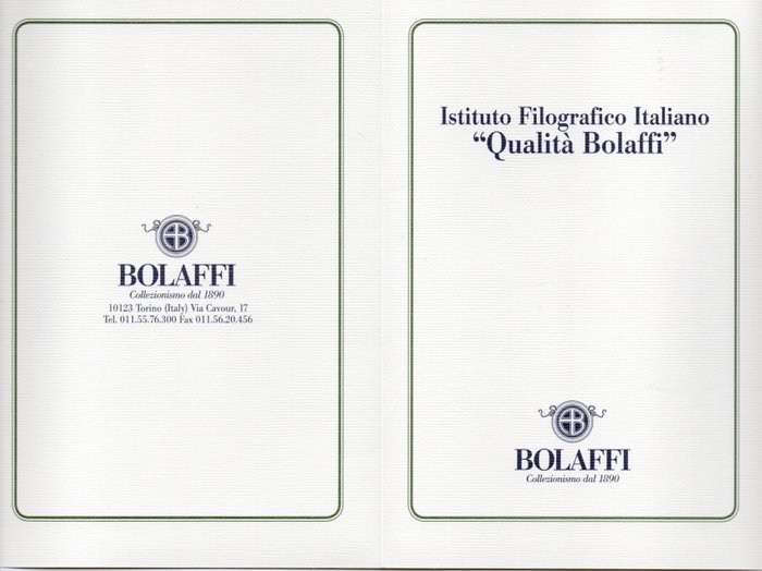 Royaume d’Italie 1933 - Triptych “tuft” variety, Bolaffi certificate - Sassone 51Da