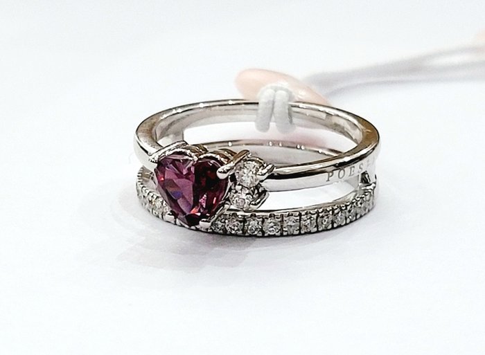 Preview of the first image of Crieri - 18 kt. Pink gold - Ring - 0.32 ct - Rubies.