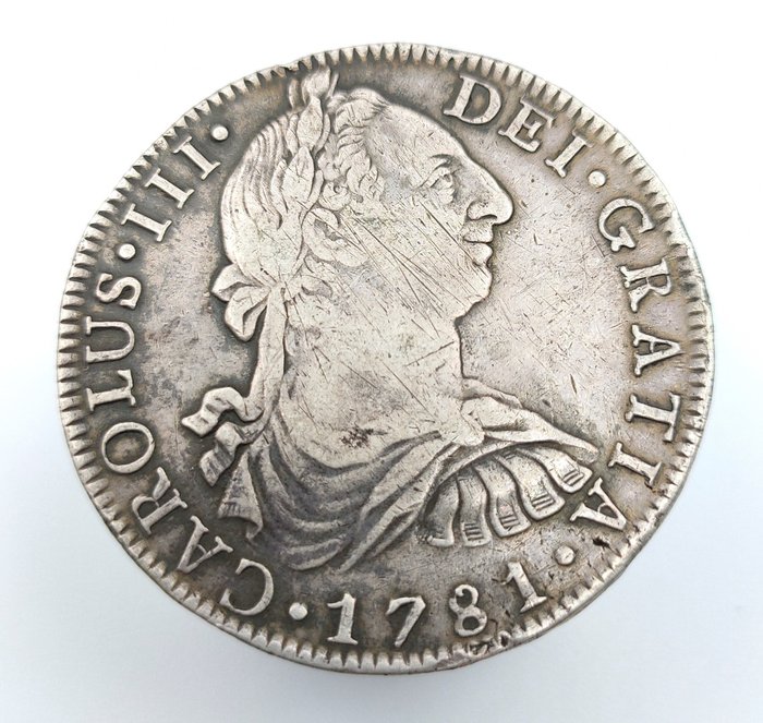 Spanje. Carlos III (1759-1788). 8 Reales 1781 Méjico FF