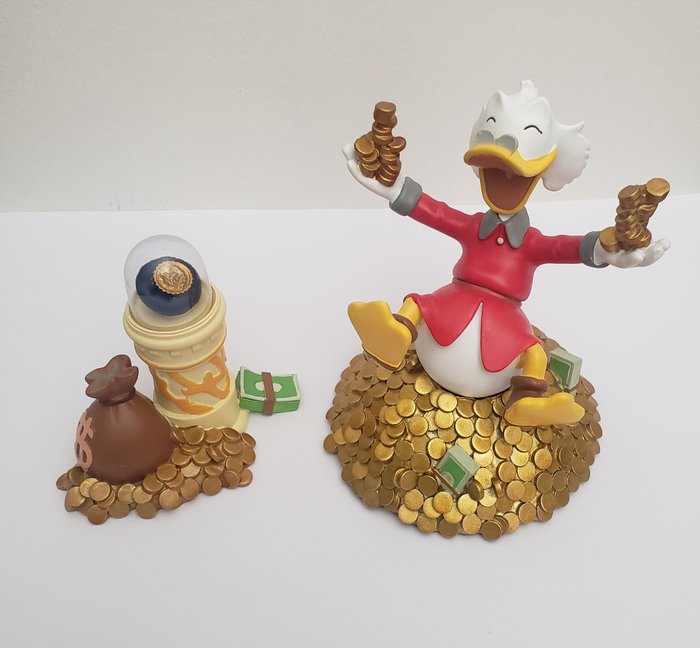 Image 2 of Disney Parks - Scrooge and his first dime - 2 figurines