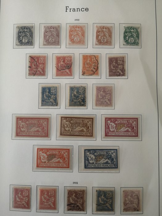 Frankrijk 1900/1959 - An almost complete collection, France, from 1900 to 1959, mint**, deluxe for the majority (some