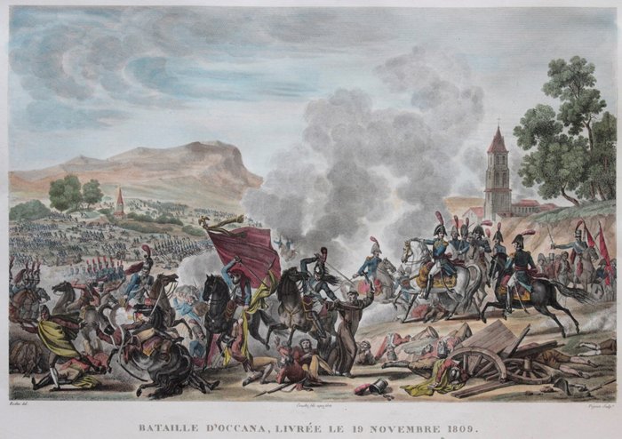 Vernet / Couché - Bataille d'Occana, livrée le 19 novembre 1809 - 1821/1850