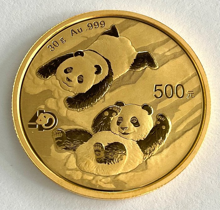 China. 500 Yuan 2022 - Panda - 30 g