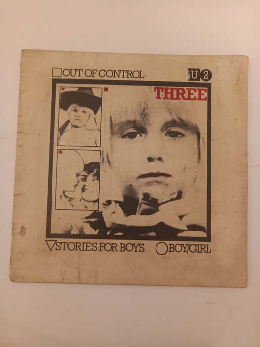 U2 - Three - 45 rpm Single - Réédition - 1984