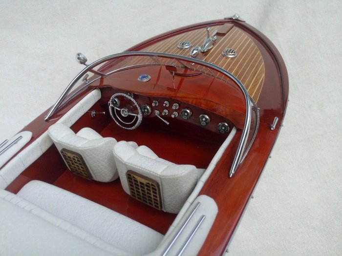 Image 3 of Scale boat model, Large model Riva Aquarama 87cm Italian wood (1) - Wood - Late 20th century