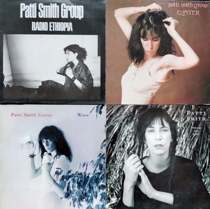 Patti Smith, Patti Smith Group - Radio Ethiopia, Easter, Wave, Dream of Life - Diverse titels - LP's - Diverse persingen (zie de beschrijving) - 1976/1988