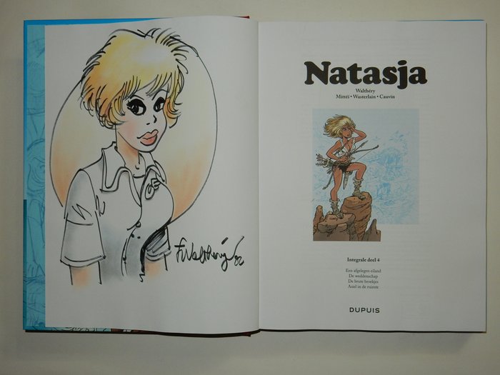 No reserve price - Natasja - Integrale deel 4 - Met originele tekening in kleur + ex-libris - Cartonné - EO - (2020)