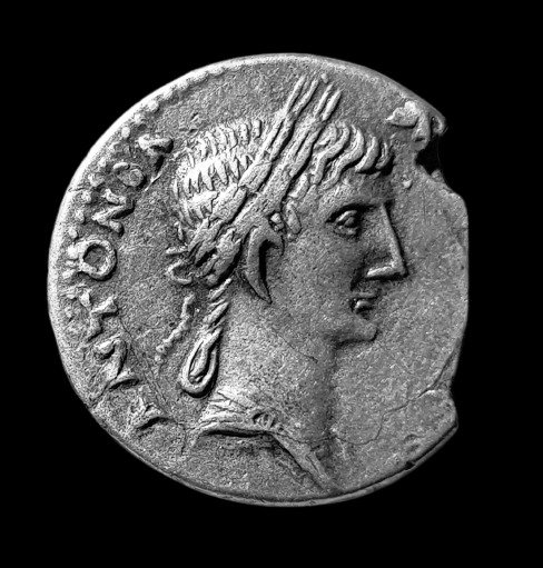 Roman Empire. Antonia Minor († AD 37). Fourrée Denarius,  Lugdunum, AD 41-42 - Ex Jesus Vico (ESP)