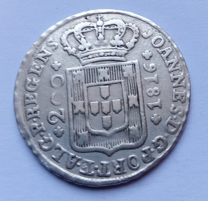 Portugal. D. João Príncipe Regente (1799-1816). 12 Vinténs (240 Reis) 1816 - Escassa