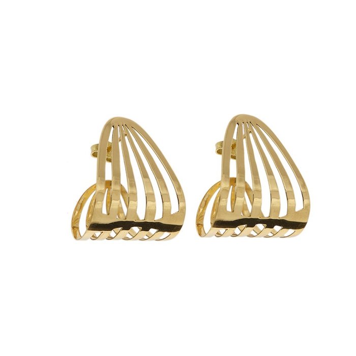 Image 3 of 18 kt. Yellow gold - Earrings
