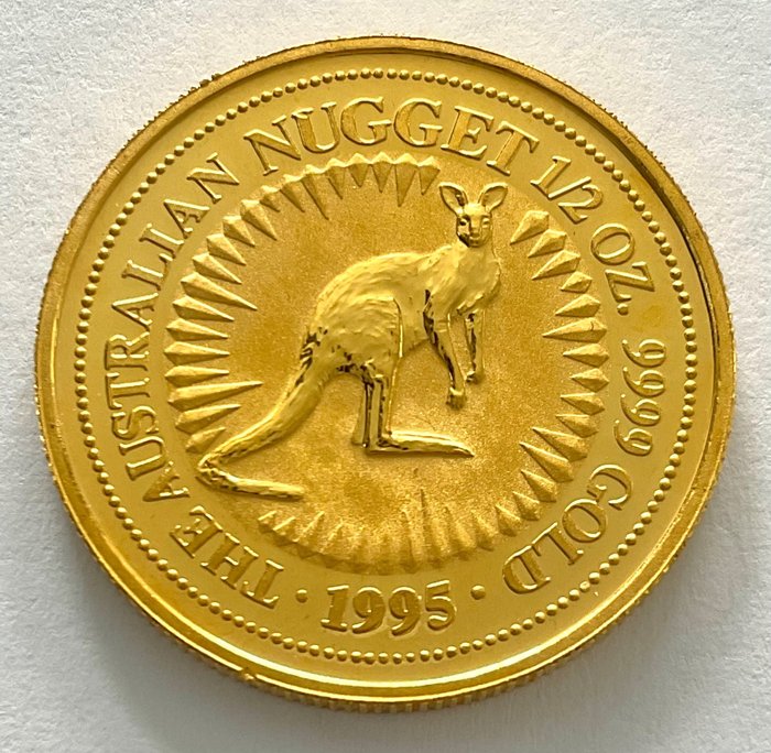 Australia. 50 Dollars 1995 - The Australian Nugget - 1/2 oz
