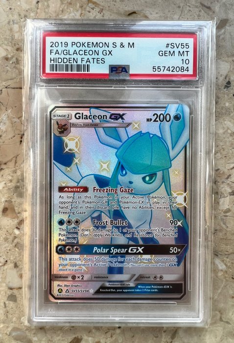 The Pokémon Company - Graded Card Glaceon GX  PSA 10 Gem Mint EX Hidden Fates Pokemon