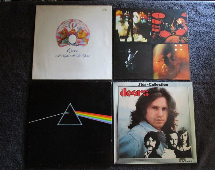 The Doors, Queen, Pink Floyd - A Night at the Opera - The Dark Side of the Moon - Titoli vari - LP - Varie incisioni (come mostrato in descrizione) - 1973/1976