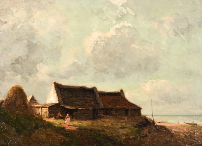 Jacob Maris (1837-1899) - Vissershuis in de duinen