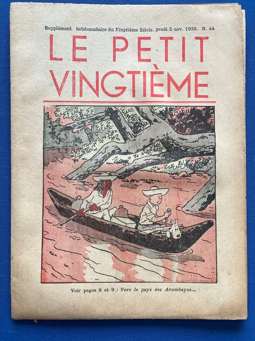 Le Petit Vingtième 44 - Tintin - L'Oreille cassée - (1936) - Catawiki