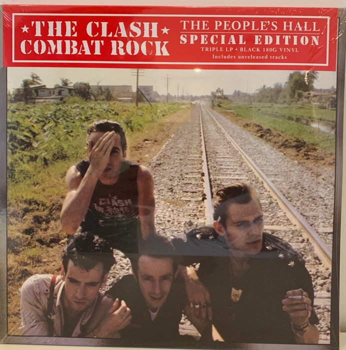 The Clash - Combat Rock + The People's Hall (3xLP Special Edition on 180gr Black Vinyl) - Différents titres - 3xLP Album (Triple album), Édition limitée - 180 grammes, Réédition, Remasterisé, Simple face - 2022