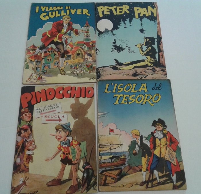Collana Capolavori 4x albi - collana completa - include "Pinocchio" di Galep - Softcover - Eerste druk - (1952)