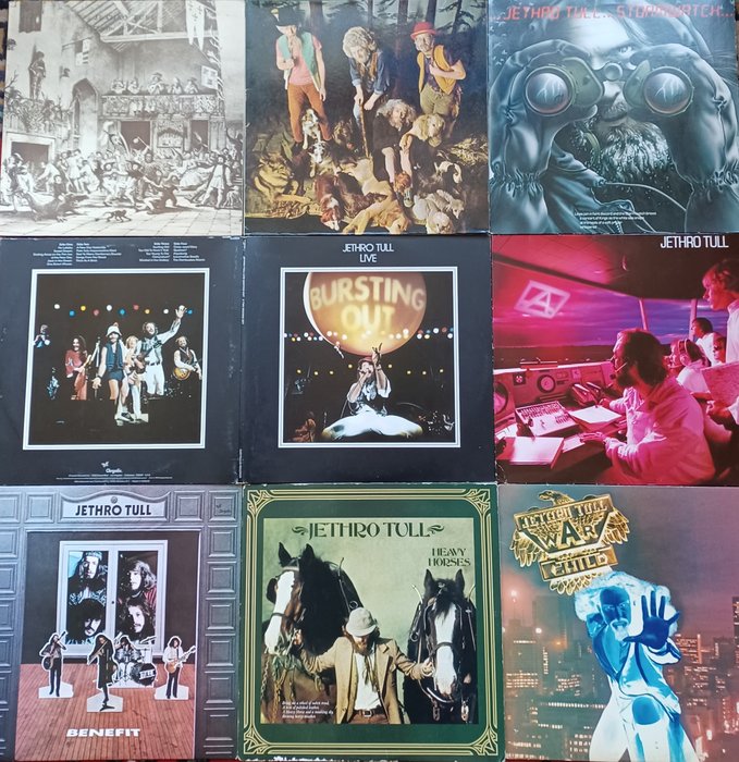 Jethro Tull - Nice collection with 8 lp's from 'This Was' to 'A'. - Multiple titles - 2xLP Album (double album), LP Album, LP's - Various pressings (see description) - 1968/1980