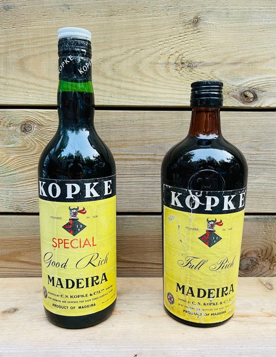 Kopke Madeira; "Special - Good Rich" & "Full Rich" - Madeira - 2 Bottiglie (0,75 L)