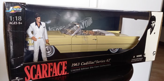 Jada Toys - 1:18 - Scarface - Tony Montana - 1963 Cadillac "Series 62"
