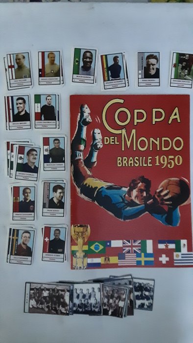 Variant Panini - World Cup Brazil 1950 - 1 Empty album + complete loose sticker set